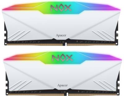 Оперативная память Apacer NOX RGB White DDR4 32GB (2x16GB) 3200MHz CL16 Kit AH4U32G32C28YNWAA-2