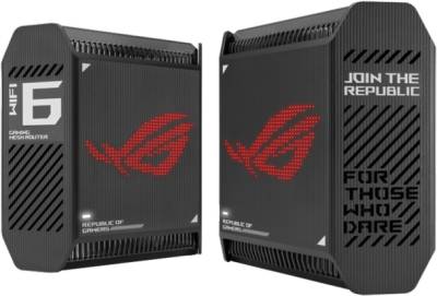 Сетевой маршрутизатор ASUS ROG Rapture GT6 2PK black Gaming Mesh System 90IG07F0-MU9A20