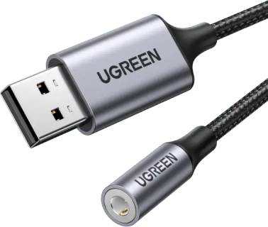 Аудиокарта Ugreen CM477 Gray 30757