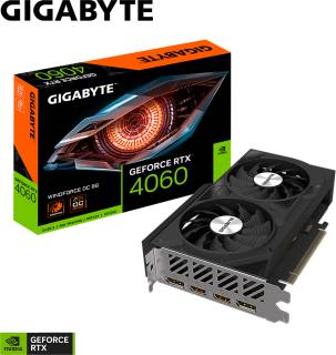 Видеокарта Gigabyte GeForce RTX 4060 WINDFORCE OC 8GB GV-N4060WF2OC-8GD