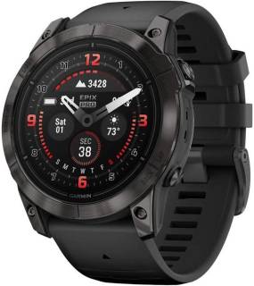 Часы Garmin Epix Pro (Gen 2) Sapphire Edition 51mm Carbon Grey DLC Titanium with Black Band 010-02804-00/01