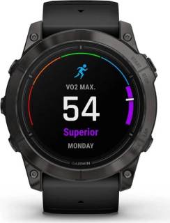 Часы Garmin Epix Pro (Gen 2) Sapphire Edition 47mm Carbon Grey DLC Titanium with Black Band 010-02803-10/11