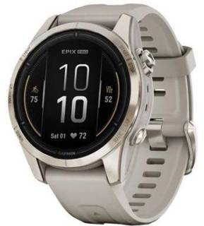 Часы Garmin Epix Pro (Gen 2) Sapphire Edition 42mm Soft Gold with Light Sand Band 010-02802-10/11