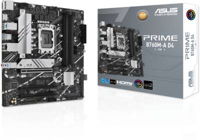 Материнская плата ASUS PRIME B760M-A D4-CSM 90MB1D00-M0EAYC