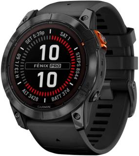 Часы Garmin Fenix 7X Pro Solar Slate Gray with Black Band 010-02778-01