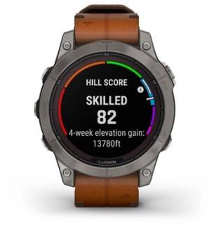 Garmin Fenix 7 Pro Sapphire Solar Titanium with Chestnut L. Band 010-02777-30