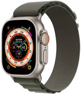 Часы Apple Apple Watch Ultra GPS + Cellular 49mm Titanium Case with Blue/Gray Trail Loop - S/M (MNHE3/MNHL3) MQEX3/MQFP3