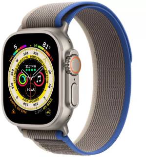 Часы Apple Watch Ultra GPS + Cellular 49mm Titanium Case with Green Alpine Loop - Large MQEX3/MQFP3