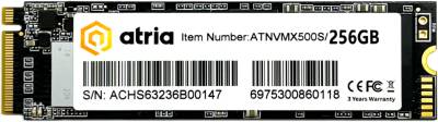 Накопитель ATRIA X500S 256GB M.2 2280 NVMe PCIe Gen3 x4 TLC ATNVMX500S/256