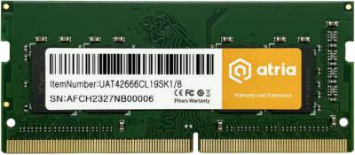 Память ATRIA So-Dimm DDR4 8GB 2666MHz CL19 UAT42666CL19SK1/8