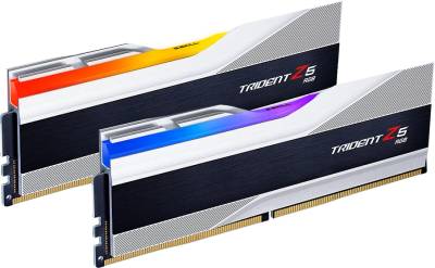 Память G.Skill Trident Z5 RGB Silver Intel XMP DDR5 64GB (2x32GB) 6000MHz CL32 Kit F5-6000J3238G32GX2-TZ5RS