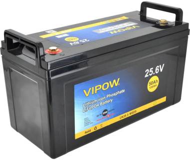 Аккумулятор VIPOW LiFePO4 25.6V-50A LiFePO4256-50/40