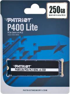 Внутренний HDD/SSD Patriot P400 Lite 250GB M.2 2280 NVMe PCIe Gen4 x4 TLC P400LP250GM28H