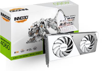 Видеокарта Inno3D GeForce RTX 4060 TWIN X2 OC WHITE 8GB N40602-08D6X-173051W