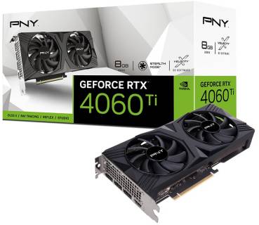 Видеокарта PNY GeForce RTX 4060 Ti 8GB VERTO Dual Fan VCG4060T8DFXPB1