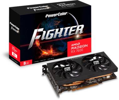 Видеокарта PowerColor Fighter AMD Radeon RX 7600 8GB RX 7600 8G-F