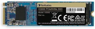 Внутренний HDD/SSD Verbatim SSD-Vi3000 2TB M.2 2280 NVMe PCIe Gen3 x4 TLC 49376