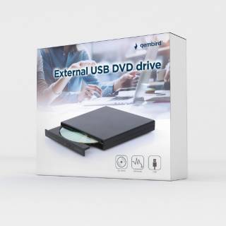 Дисковод Gembird Зовнішній DVD-привід з інтерфейсом USB DVD-USB-04