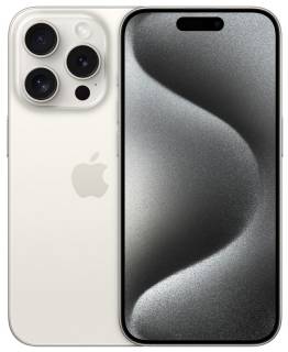 Смартфон Apple iPhone 15 Pro 128GB SIM + eSIM (MTUW3) White Titanium