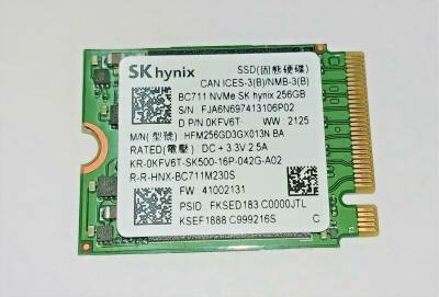 Накопитель Hynix BC711 256GB M.2 2230 NVMe PCIe Gen3 x4 TLC HFM256GD3GX013N