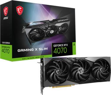 Видеокарта MSI GeForce RTX 4070 GAMING X SLIM 12GB