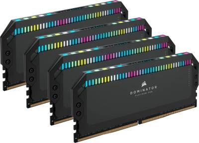 Оперативная память Corsair DOMINATOR PLATINUM RGB Black DDR5 64GB (4x16GB) 6200MHz CL32 Kit CMT64GX5M4B6200C32