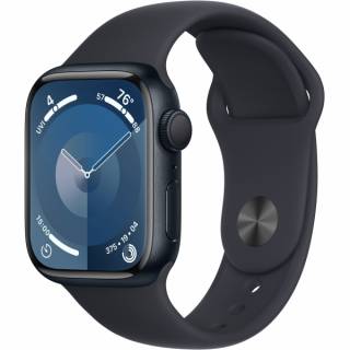 Часы Apple Watch Series 9 GPS 45mm Midnight Aluminum Case w. Midnight S. Band - M/L MR9A3