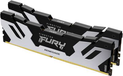 Память Kingston FURY Renegade Silver/Black XMP DDR5 96GB (2x48GB) 6400MHz CL32 Kit KF564C32RSK2-96