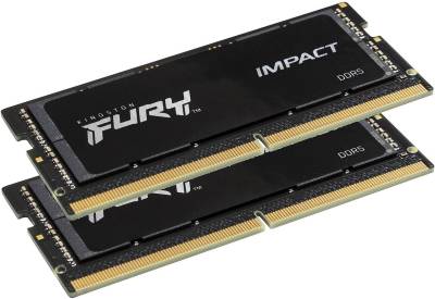 Оперативная память Kingston FURY Impact Black XMP DDR5 32GB (2x16GB) 6000MHz CL38 Kit KF560S38IBK2-32