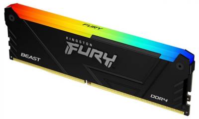 Память Kingston FURY Beast RGB Black XMP DDR4 16GB 3600MHz CL18 KF436C18BB2A/16
