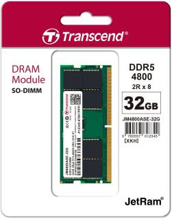 Память Transcend So-Dimm DDR5 32GB 4800MHz CL40 JM4800ASE-32G