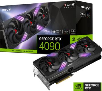 Видеокарта PNY GeForce RTX 4090 24GB XLR8 Gaming VERTO EPIC-X RGB Overclocked VCG409024TFXXPB1-O