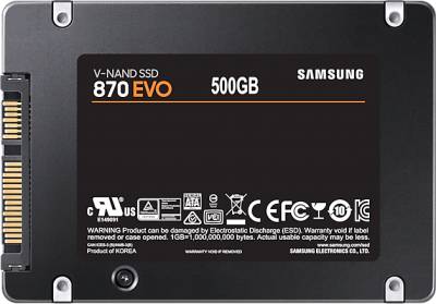 Внутренний HDD/SSD Samsung 870 EVO 500GB MLC MZ-77E500B/KR/EU