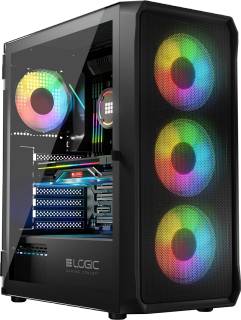 Корпус LogicConcept Portos ARGB Midi Black AT-PORTOS-10-0000000-0002