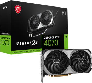 Видеокарта MSI GeForce RTX 4070 VENTUS 2X E 12GB OC RTX 4070 VENTUS 2X E 12G OC