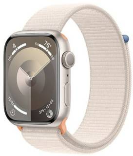 Часы Apple Watch Series 9 GPS 45mm Starlight Aluminum Case with Starlight Sport Loop (MR983)