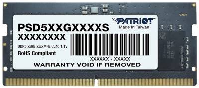 Память Patriot So-Dimm Signature Line DDR5 8GB 5600MHz CL46 PSD58G560041S