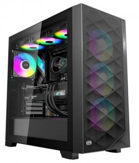 Корпус PCCooler C3D510 ARGB Black C3D510-BKP3-GL