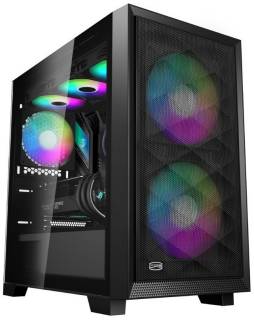Корпус PCCooler C3D310 ARGB Tempered Glass Black C3D310-BKP2-GL