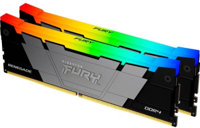 Память Kingston FURY Renegade RGB Black XMP DDR4 64GB (2x32GB) 3600MHz CL18 Kit KF436C18RB2AK2/64