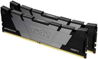 Память Kingston FURY Renegade Black XMP DDR4 32GB (2x16GB) 3600MHz CL16 Kit KF436C16RB12K2/32