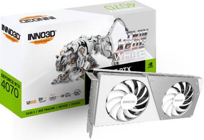 Видеокарта Inno3D GeForce RTX 4070 TWIN X2 OC WHITE 12GB N40702-126XX-183052V