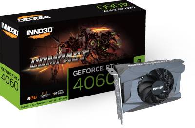 Видеокарта Inno3D GeForce RTX 4060 COMPACT 8GB N40601-08D6-173050N