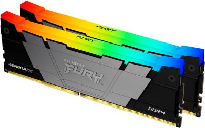 Память Kingston FURY Renegade RGB Black XMP DDR4 32GB (2x16GB) 3200MHz CL16 Kit KF432C16RB12AK2/32