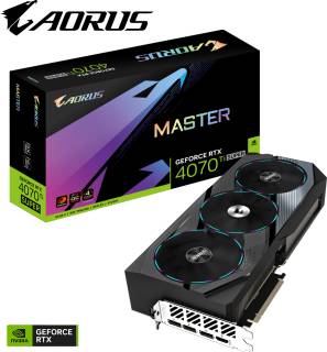 Видеокарта Gigabyte AORUS GeForce RTX 4070 Ti SUPER MASTER 16GB GV-N407TSAORUS M-16GD