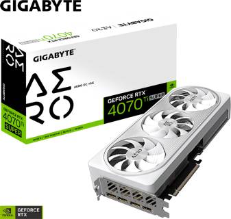 Видеокарта Gigabyte GeForce RTX 4070 Ti SUPER AERO OC 16GB GV-N407TSAERO OC-16GD