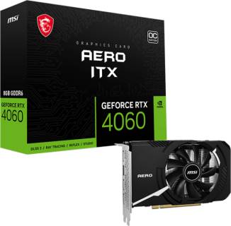 Видеокарта MSI GeForce RTX 4060 AERO ITX 8GB OC RTX 4060 AERO ITX 8G OC