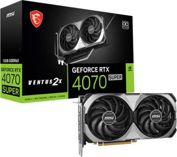 Видеокарта MSI GeForce RTX 4070 SUPER 12GB VENTUS 2X OC RTX 4070 SUPER 12G VENTUS 2X OC