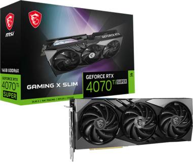 Видеокарта MSI GeForce RTX 4070 Ti SUPER 16GB GAMING X SLIM RTX 4070 Ti SUPER 16G GAMING X SLIM