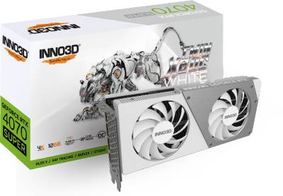 Видеокарта Inno3D GeForce RTX 4070 SUPER TWIN X2 OC WHITE 12GB N407S2-126XX-186162W